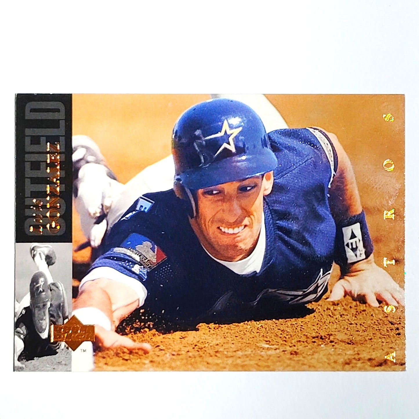 1994 Upper Deck Luis Gonzalez #396 Houston Astros Outfielder Action Shot VG/EX