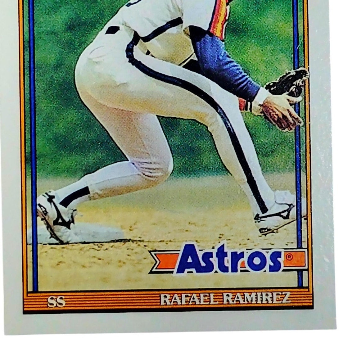 1991 Topps Rafael Ramirez #423 Astros SS Veteran Defender Houston Fan Fave VG/EX
