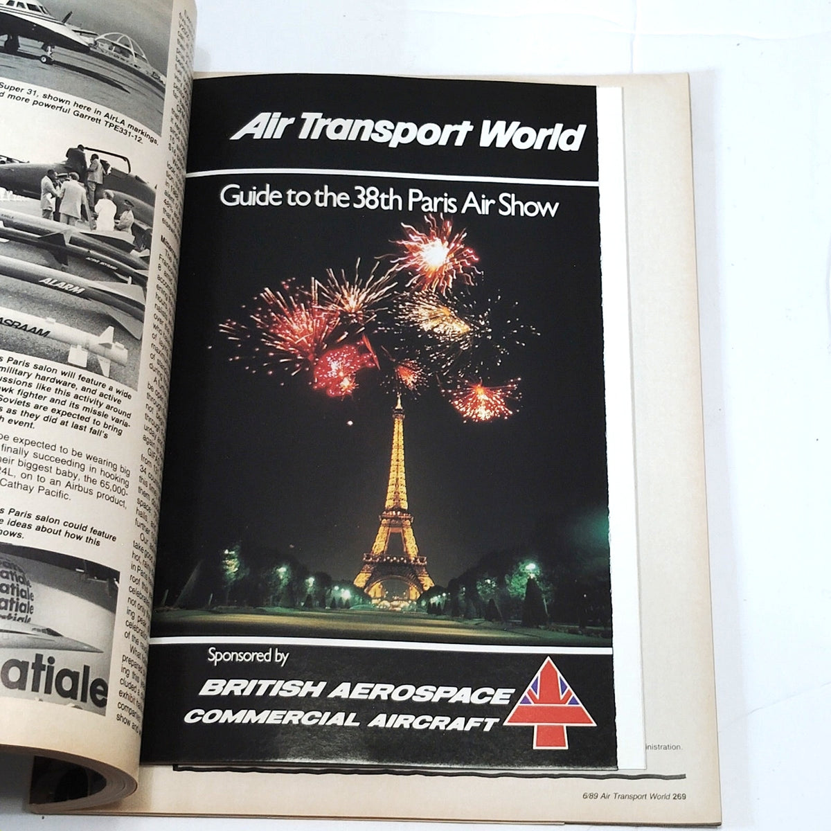 Air Transport World Magazine - June 1989 - World Airline Report, Paris Preview