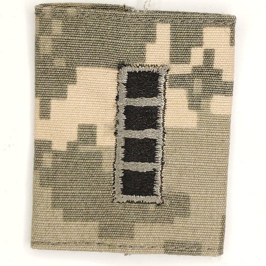 US Army CW4 Rank Slip‑On Black on ACU UCP Digital 1‑5/8" × 2"