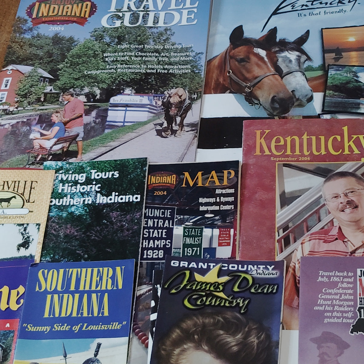 2004 Kentucky Indiana Travel Guide Maps Brochures Ephemera Collection Vintage