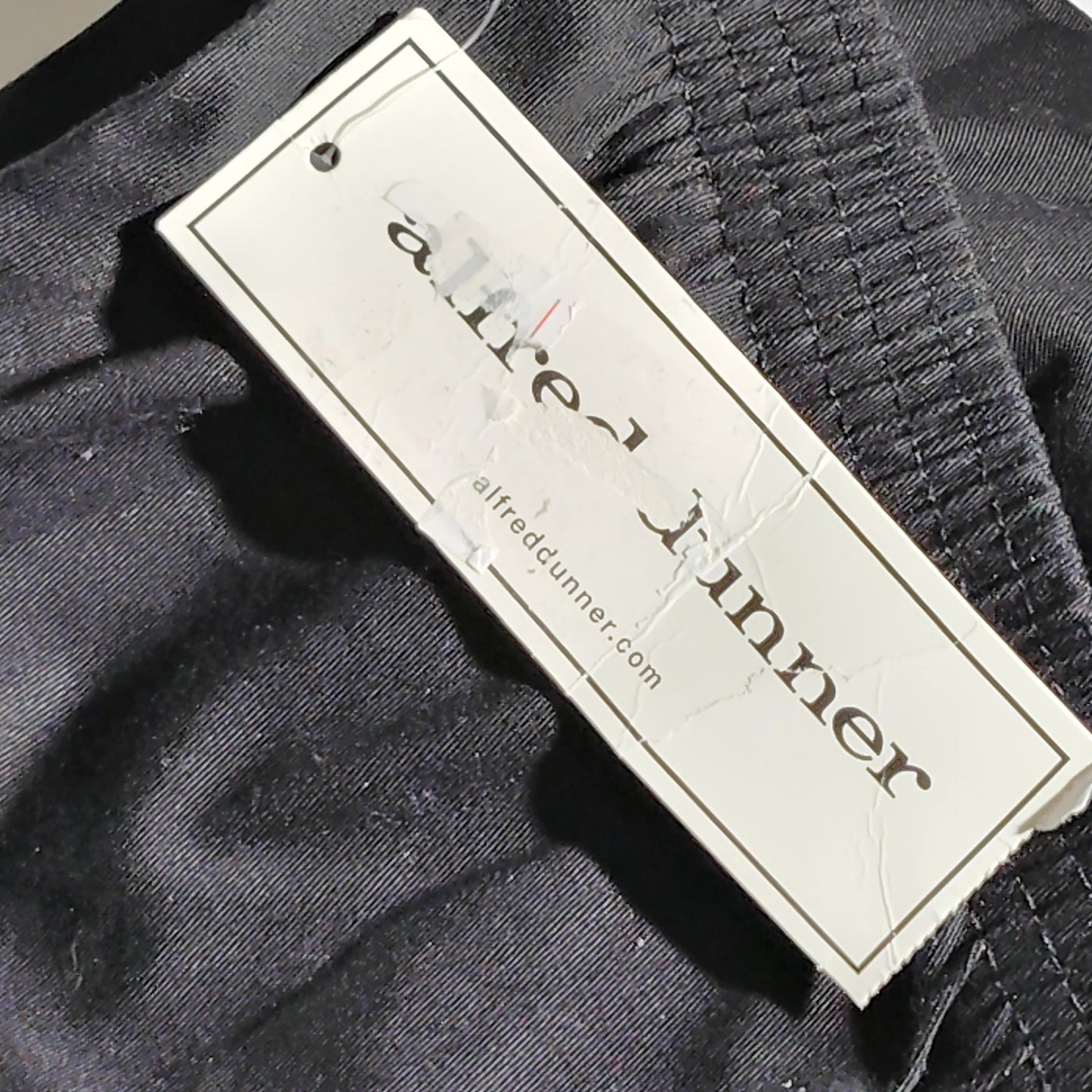 Alfred Dunner Classics PM Black Stretch Pants All Elastic Waist Straight Leg 14