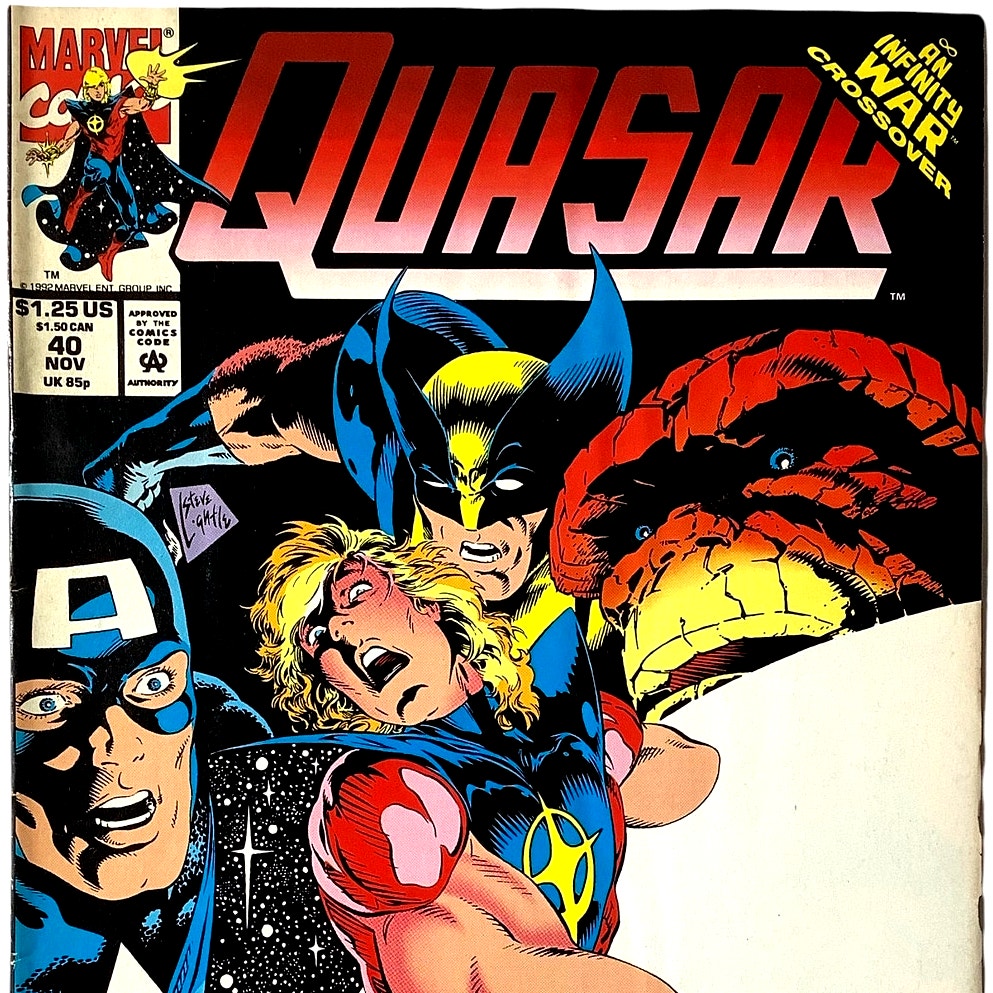 Marvel's Quasar #40, Ultimately Nullified!!! November 1992, VF+ 8.5