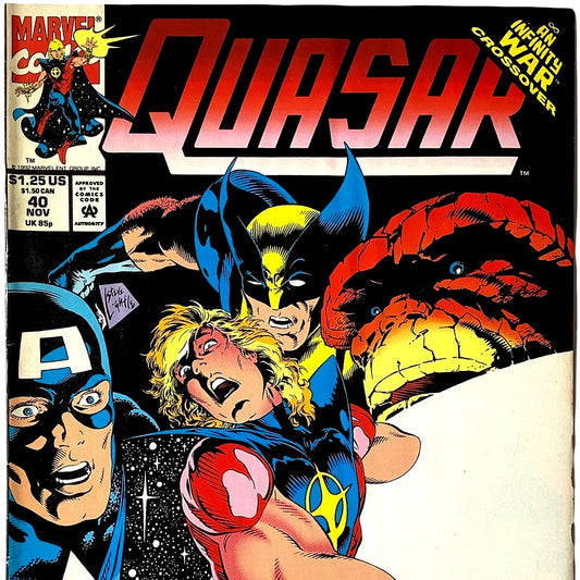 Marvel's Quasar #40, Ultimately Nullified!!! November 1992, VF+ 8.5