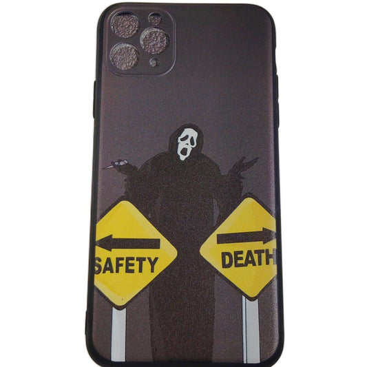 Ghostface Scream iPhone 11 Pro Max Case Black Jelly Safety Death Cover