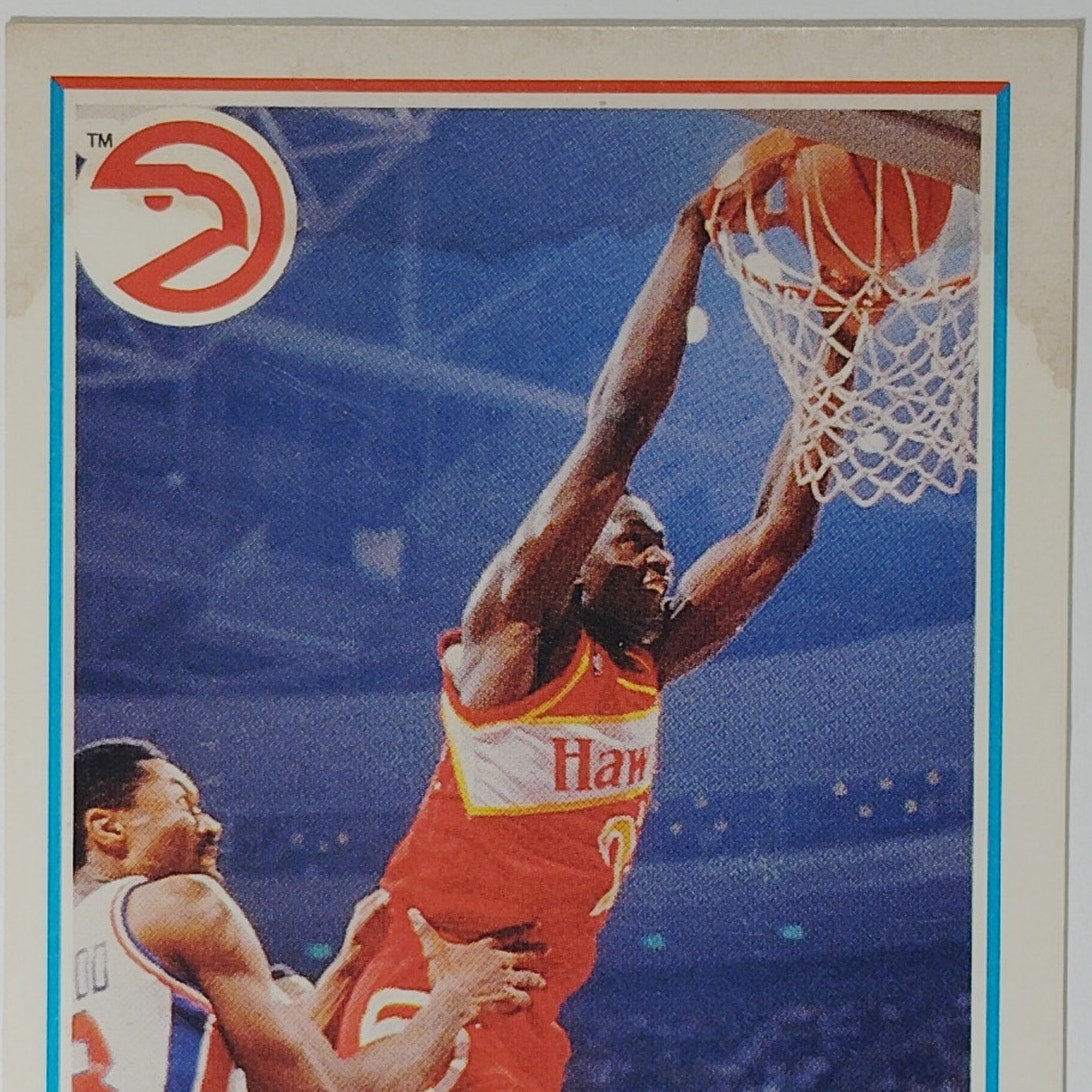 1990 Fleer Dominique Wilkins #6 Atlanta Hawks Hall of Fame Forward Card