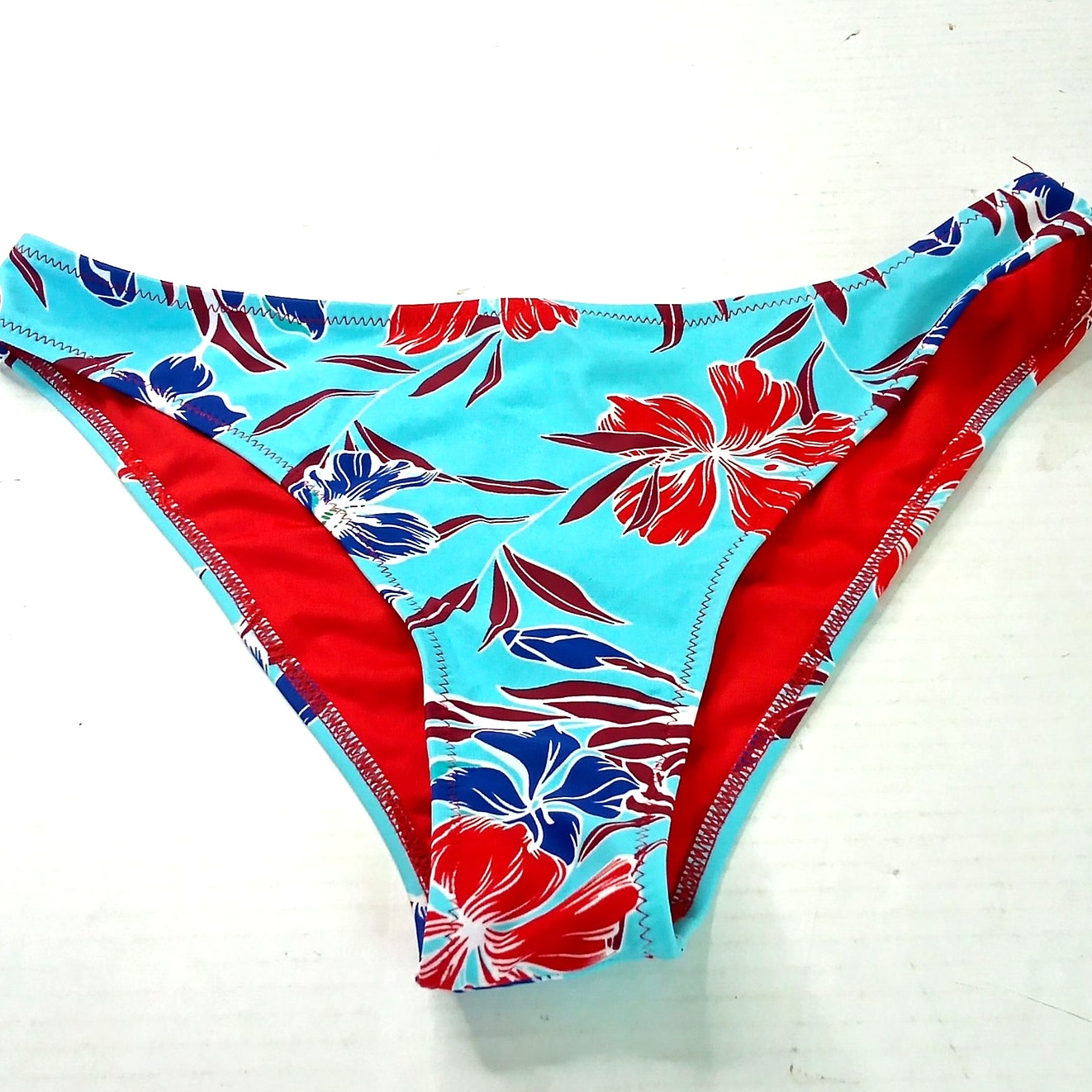 Cupshe Floral Bikini Bottoms Tropical Print High Waisted Swim Women’s Medium