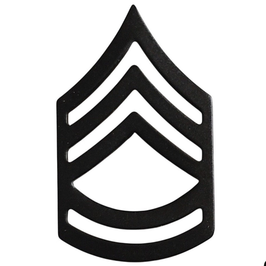 Sergeant First Class SFC E‑7 Subdued Novelty Hat Lapel Pins 13/16" × 1‑3/8"