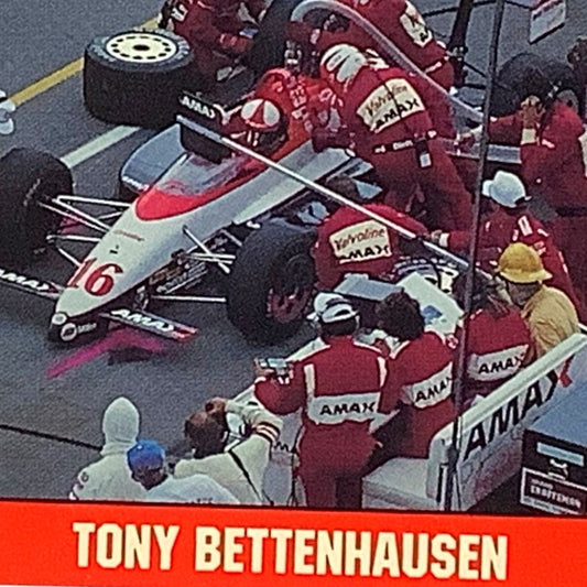 Tony Bettenhausen 9th Place Finish 1991 Action, 1992 Legends of Indy Card 10 NM+