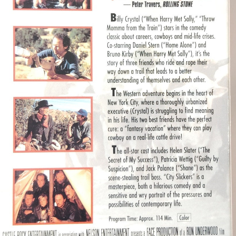 City Slickers VHS 1991 Billy Crystal Daniel Stern Jack Palance Comedy