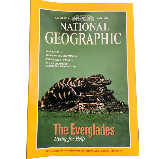 National Geographic Magazine April 1994 Vol.185, No.4, Kamchatka, Lusitania ...