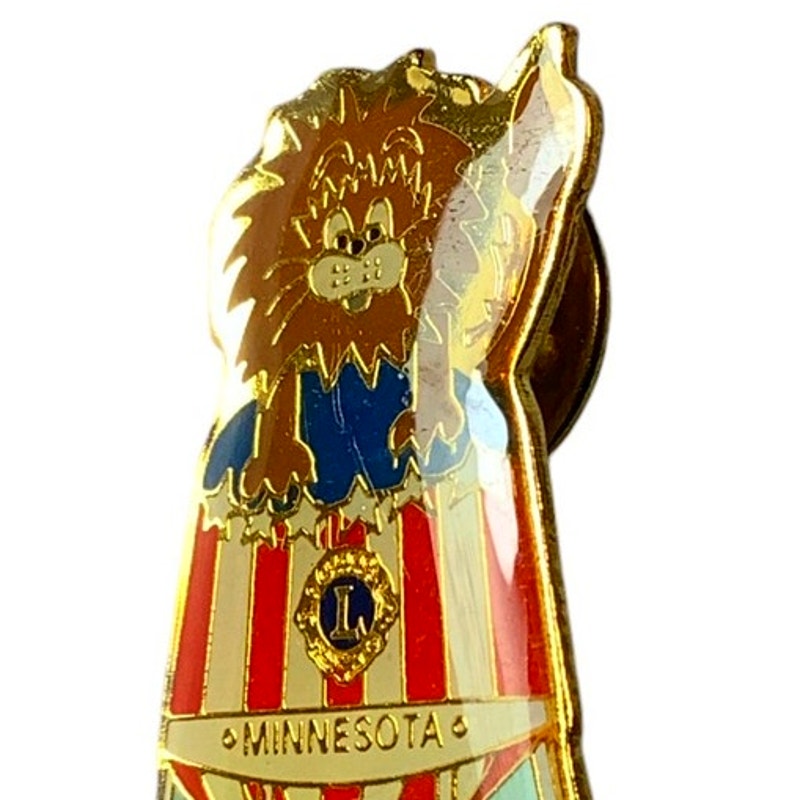 Vintage Lions Club Int. Water Tower Pin, District 5M7 Spring Lake Minnesota
