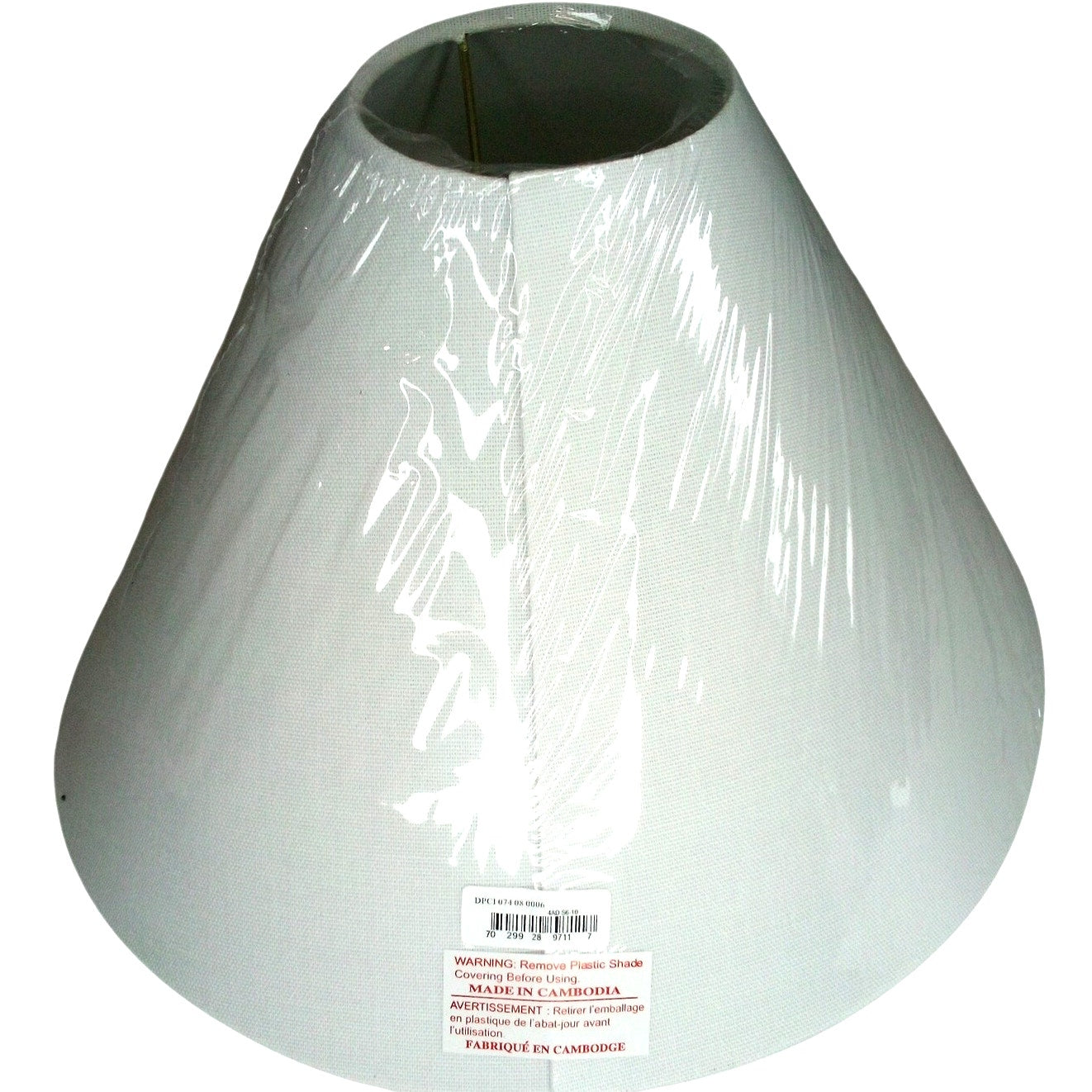 Studio McGee – Taper Linen Lamp Shade – White – Slip‑Uno Fitter – Empire Style