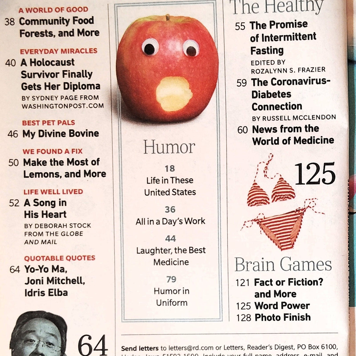 Reader's Digest July/August 2021 America the Tasty Magazine Back Issue