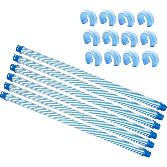 Pool Hose Set – 12 Locking Weights + 6 Vacuum Hoses for Zodiac MX6/MX8/X7/T3/T5