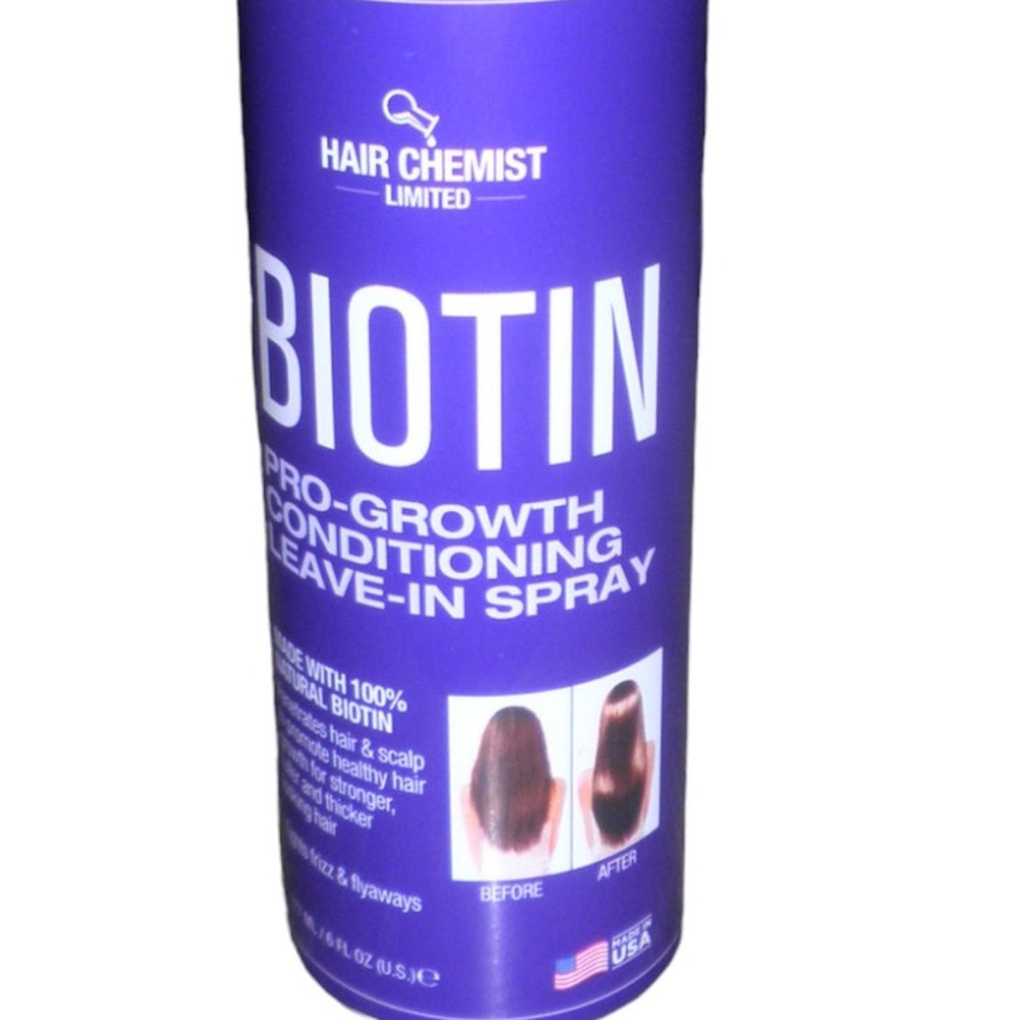 6 x Hair Chemist Biotin Leave-in Conditioning Spray 6 oz, Revitalizing Hair Care