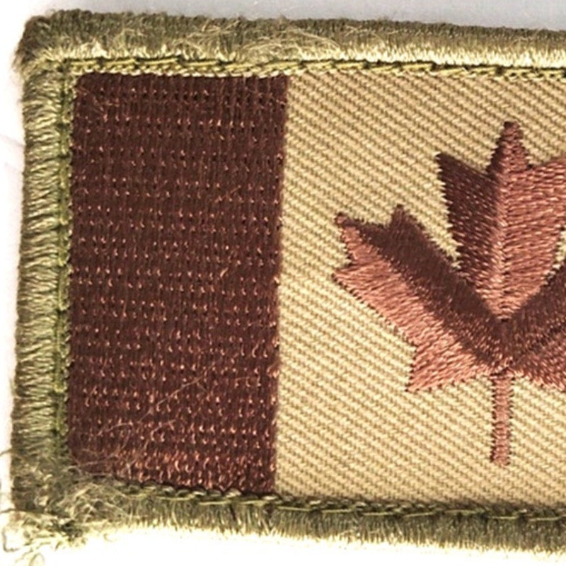 Canada Flag Arid Novelty Patch Desert Subdued 3" × 1‑5/8" Hook Back