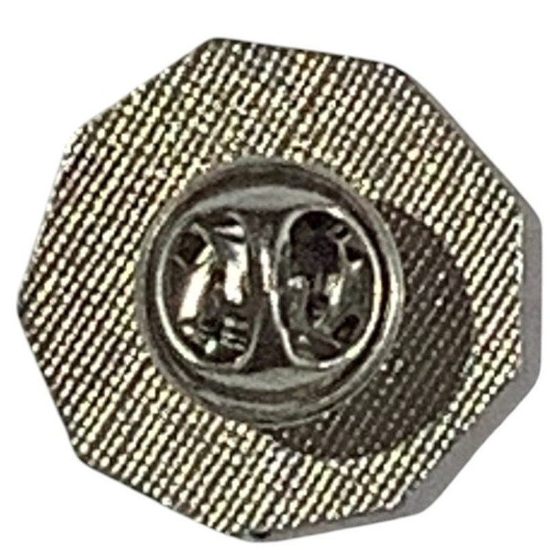 9th Ninth Army WWII AFRICOM Simpson Lapel / Hat Pin 7/8"D, Red w/ White Text