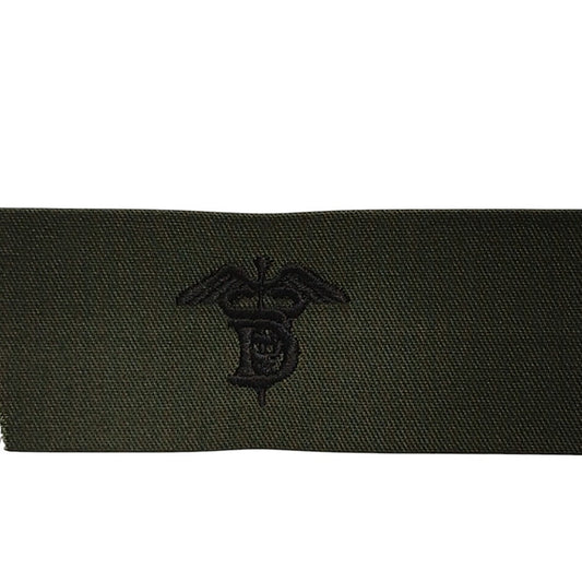 USN Dental Caduceus Carni E-1 Rank Tape – 4.25" x 1.75" Subdued ODG Sew-On Patch Sayre USA 1998