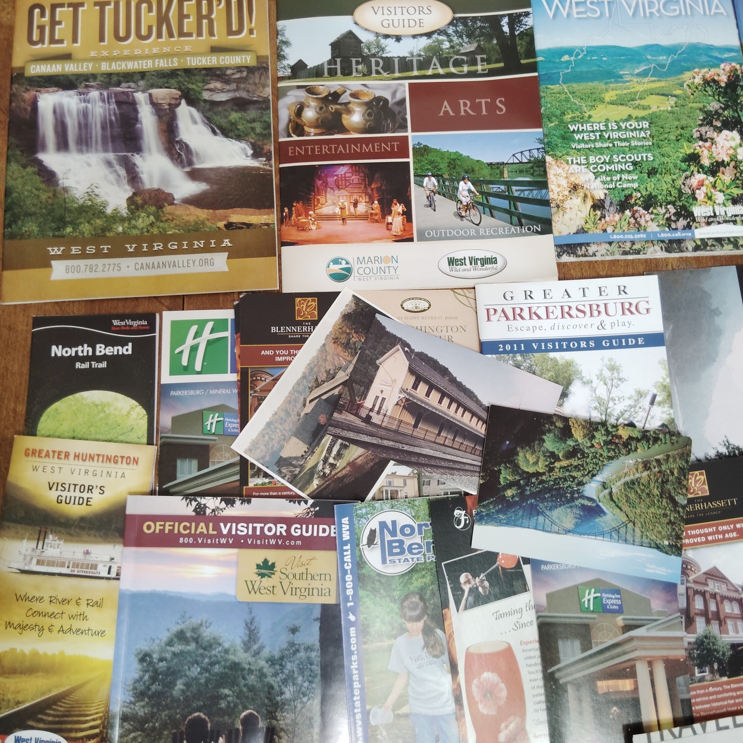 West Virginia Tourism Ephemera Lot - Brochures, Maps, Guides & Clippings