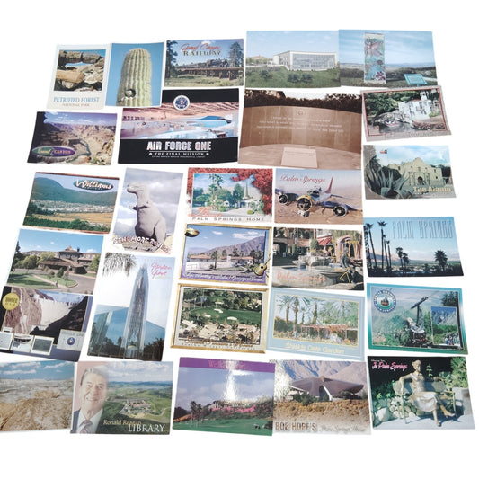 28 Vintage Arizona Nevada California Travel Postcards Ephemera, Multiple Sizes