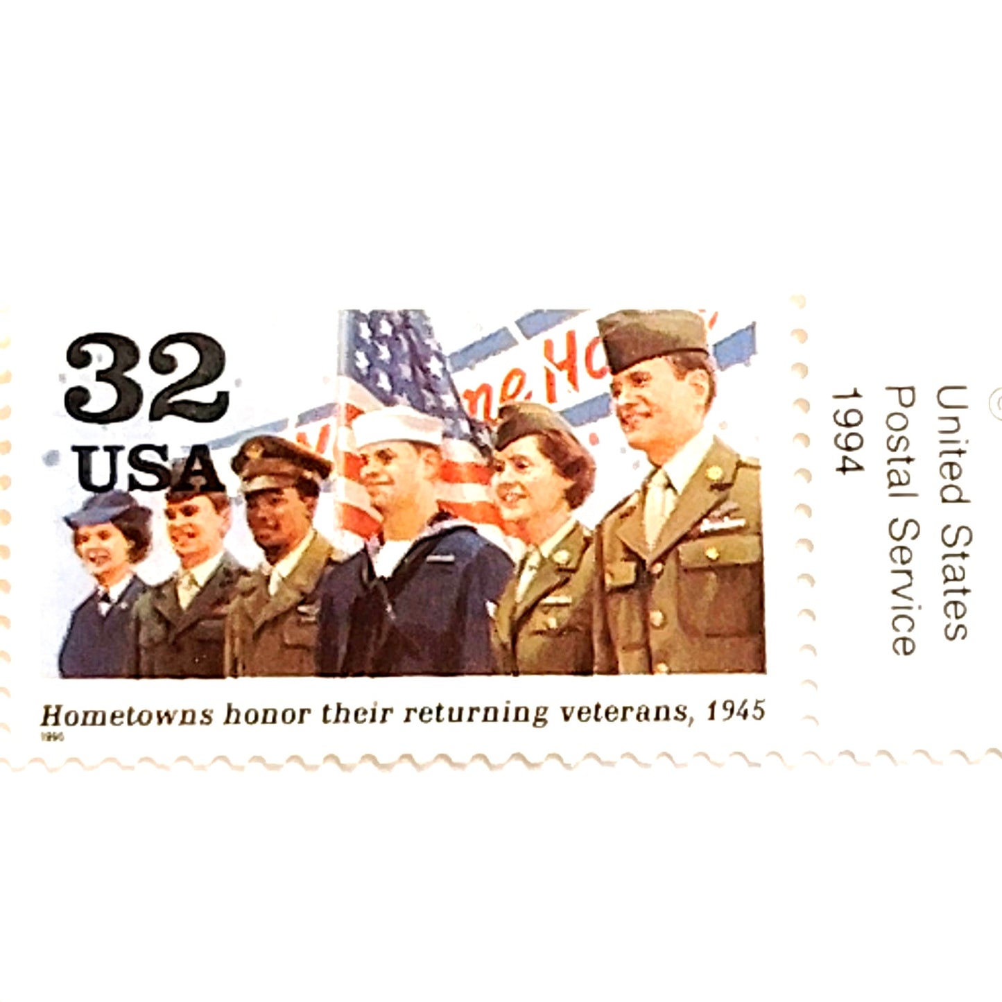 Strip of 5 – 1995 USA 32¢ WWII 50th Anniversary MNH