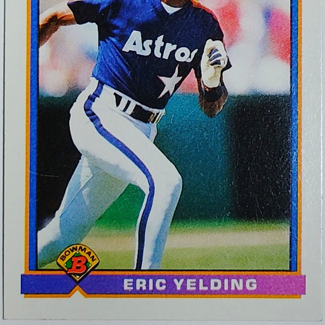 991 Bowman #557 Eric Yelding Houston Astros Outfielder/Shortstop - VG/EX
