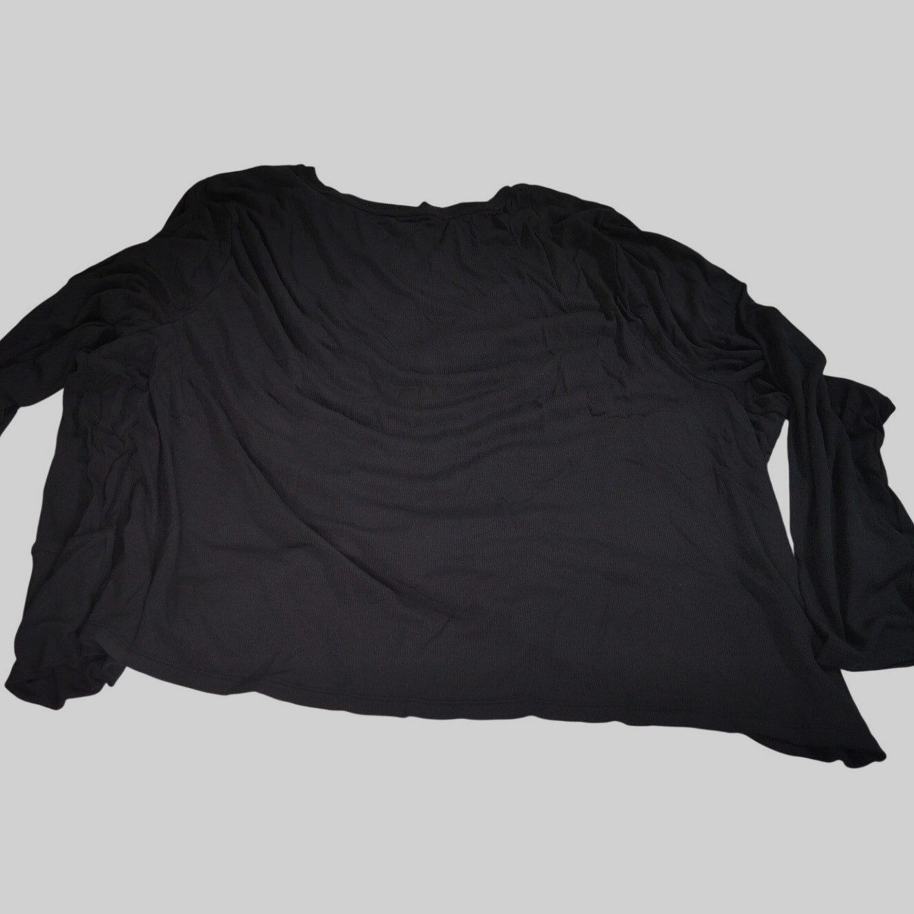 All in Motion Women’s Twist Front Long Sleeve Top Black 4X