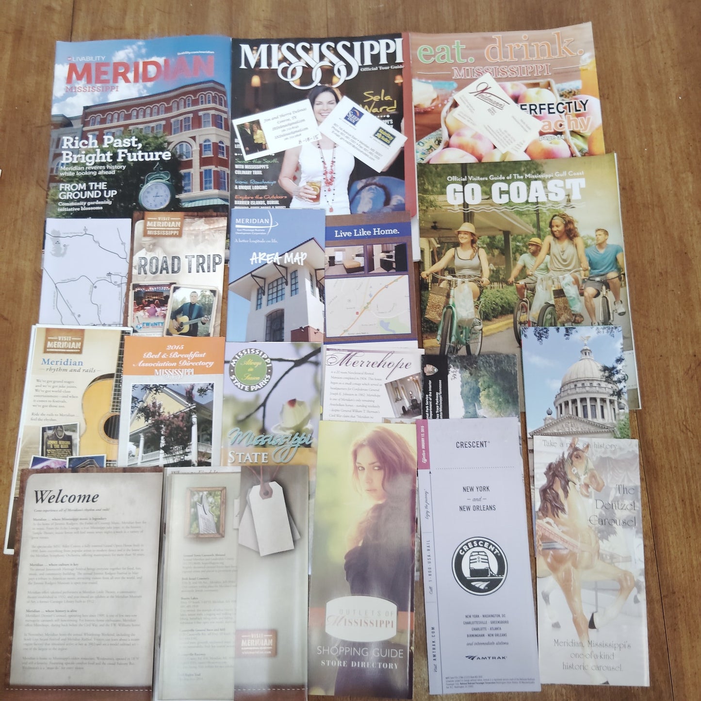 Mississippi Travel Ephemera Lot - Guides, Maps, Brochures, 2015 Collectibles