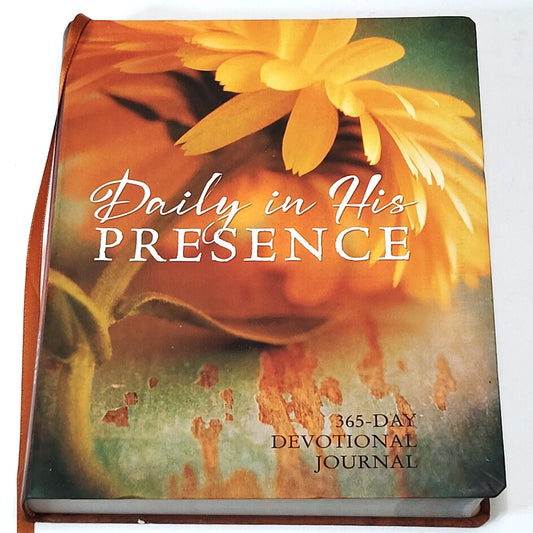 Ellie Claire: Daily In His Presence - 365-Day Devotional Journal, Faux Leather