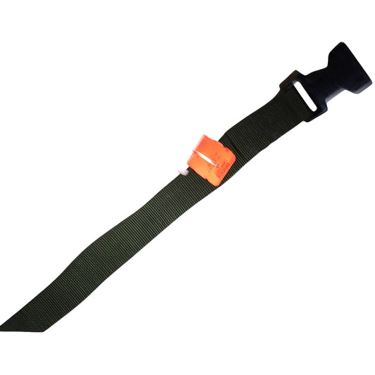 11" x 1" Nylon Strap Extension – Male Buckle End, Olive Drab Webbing