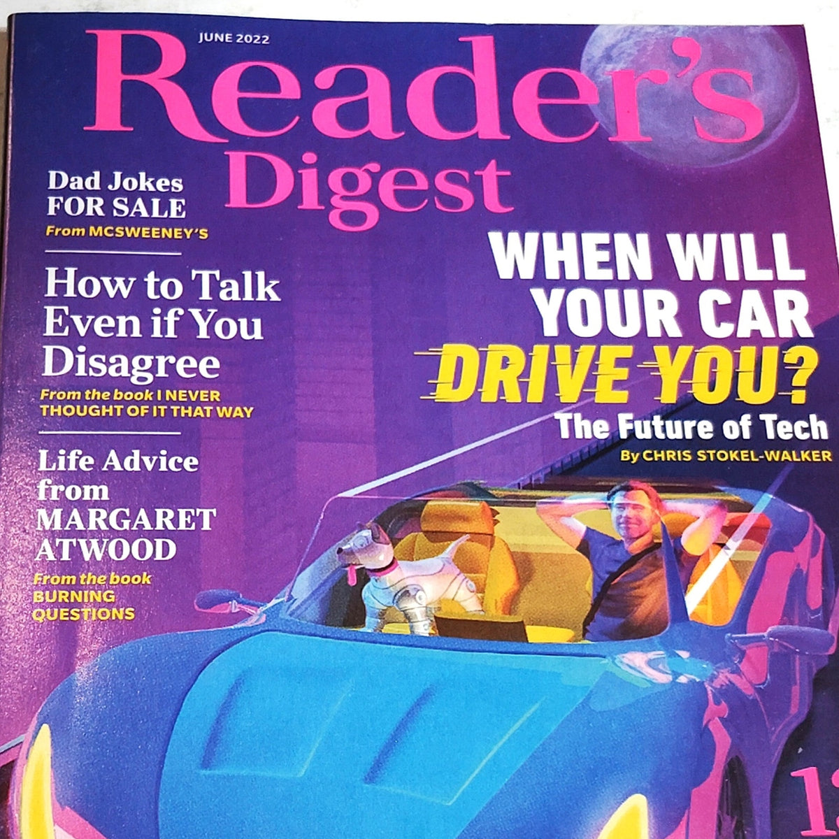 Reader's Digest June 2022 Back Issue - Future of Tech, Margaret Atwood