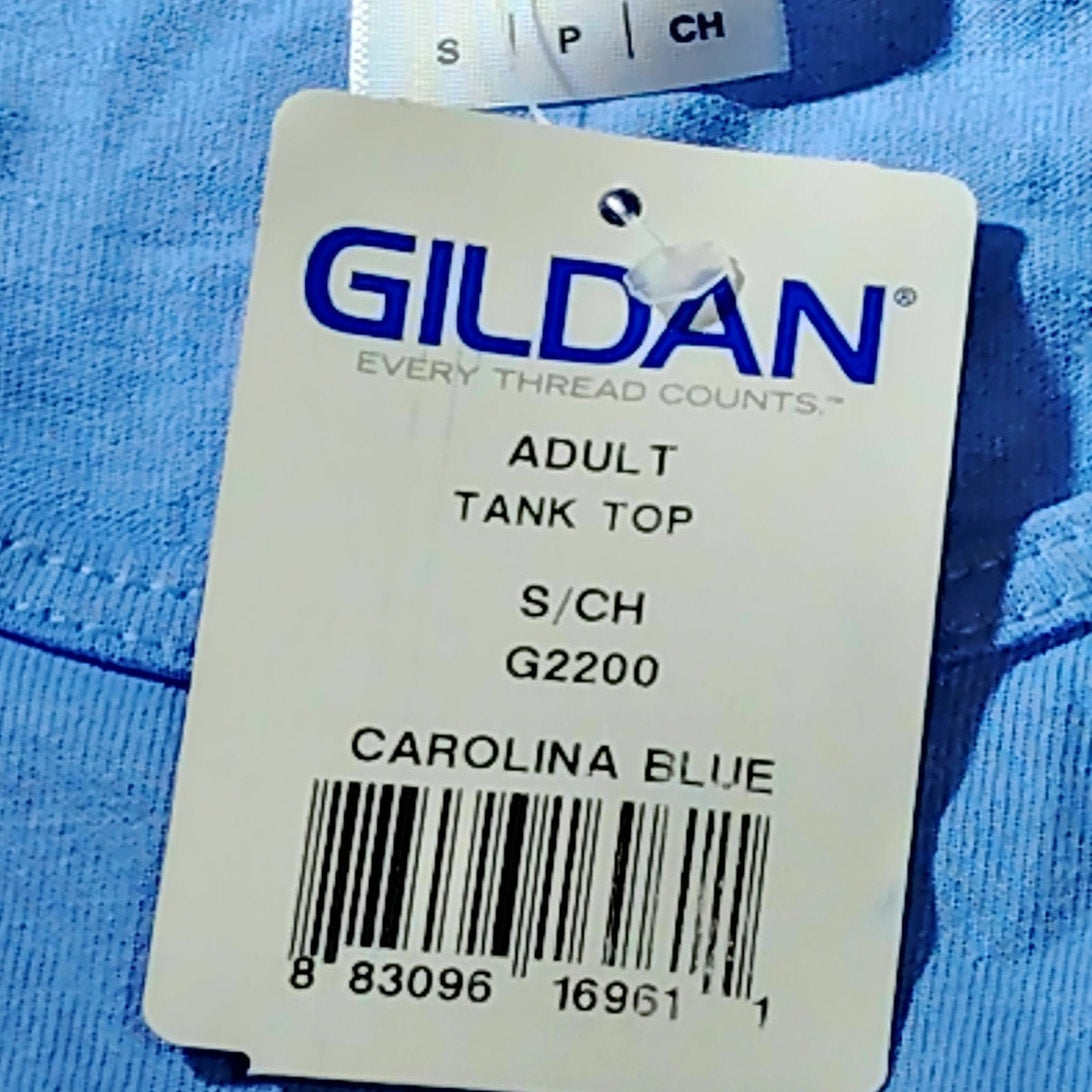 Gildan Ultra Cotton Tank – Small – Carolina Blue Men’s