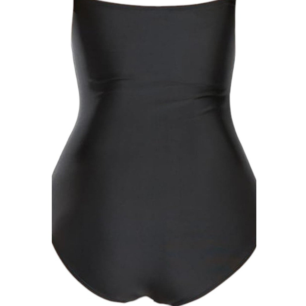 Smismivo Halter One Piece Slimming Vintage Retro Ruched Push Up Swim, L (12-14)