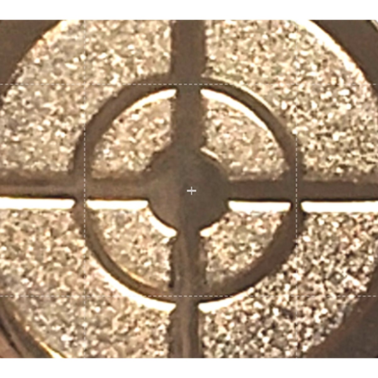 Sniper Scope Target Novelty Tie Tack, Hat or Lapel Pin 13/16", Gold Finish