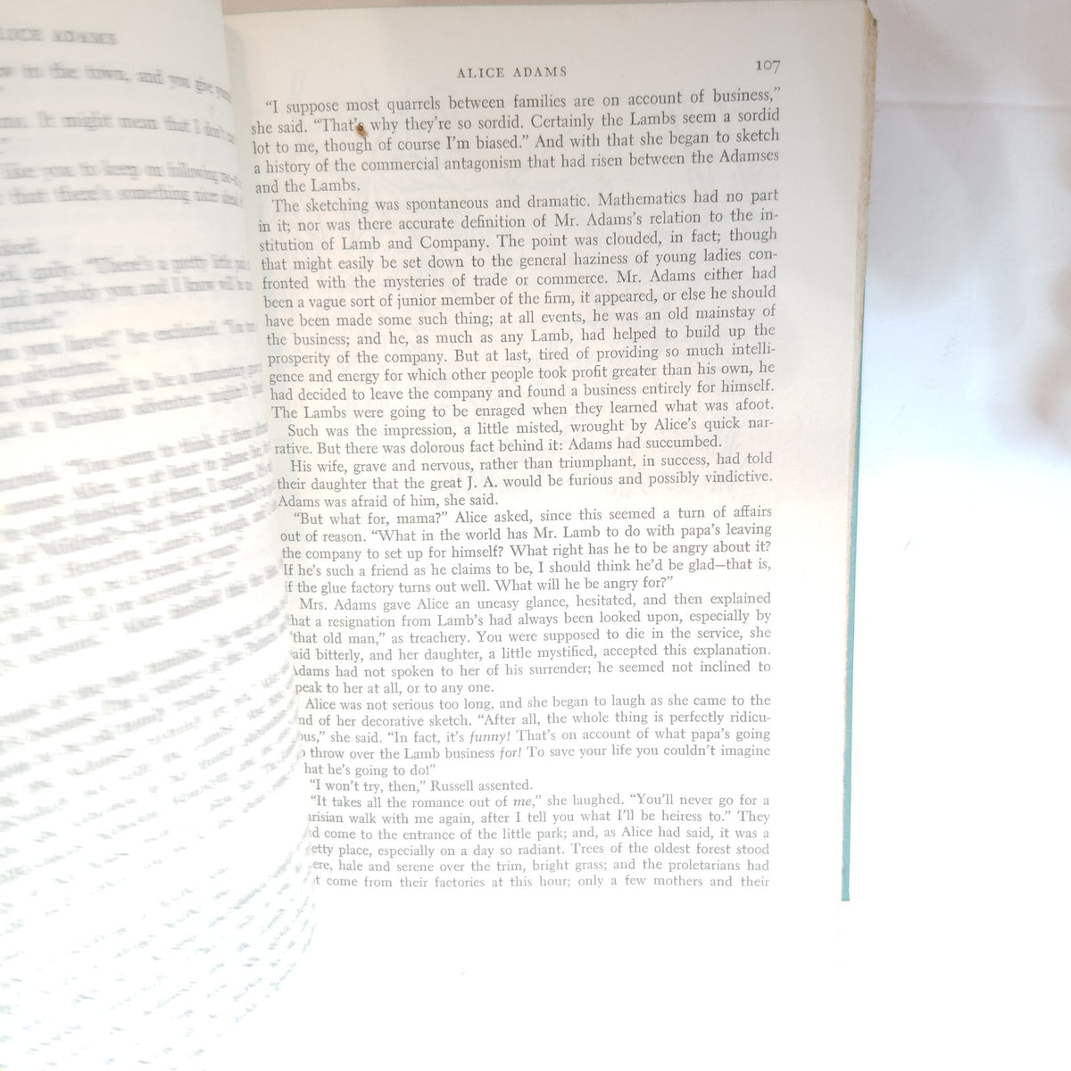 The Gentleman from Indianapolis Booth Tarkington 1957 Book Club Edition