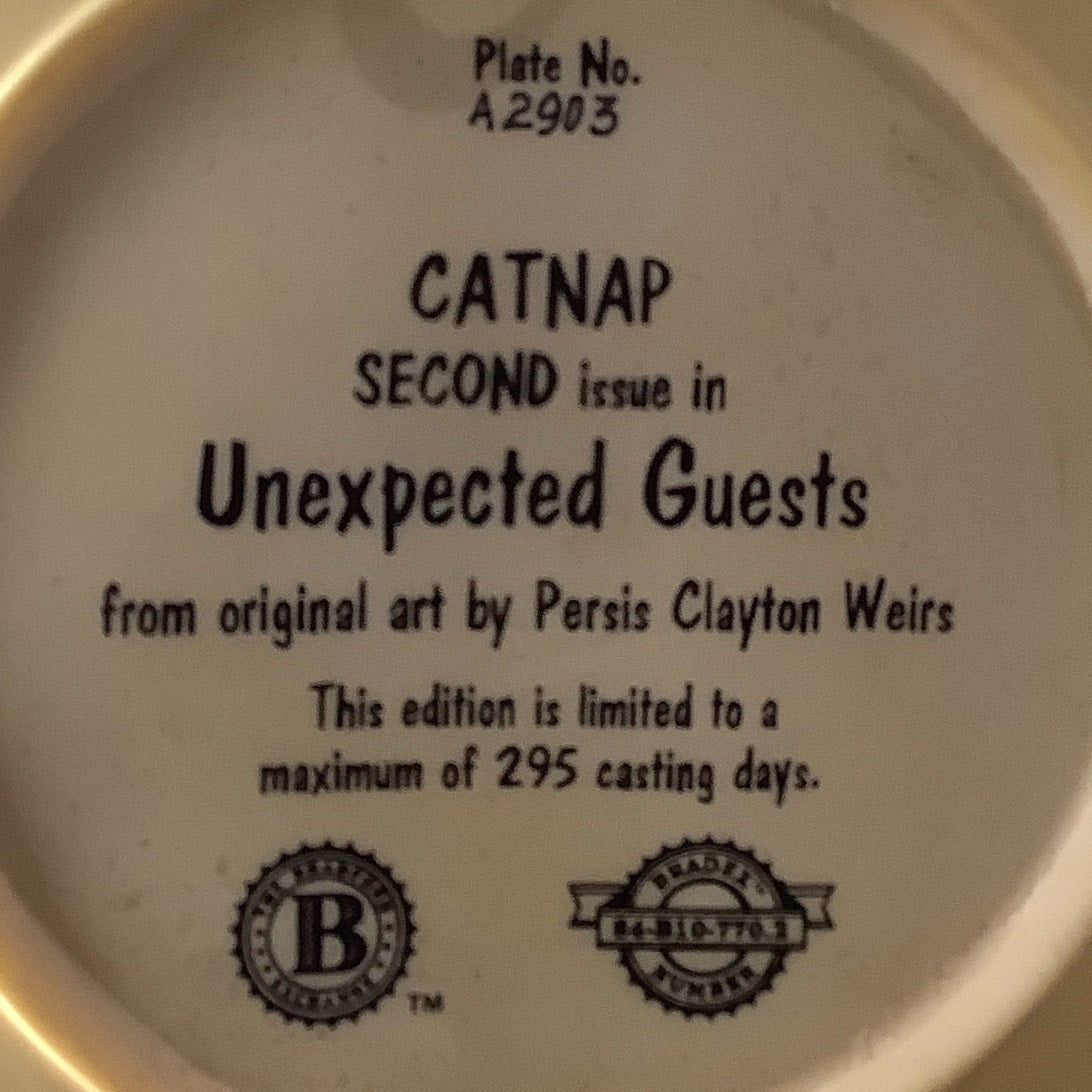 Collector's Sculptural Plate: 3D Catnap, Unexpected Guests P Weirs, BradEx 1998