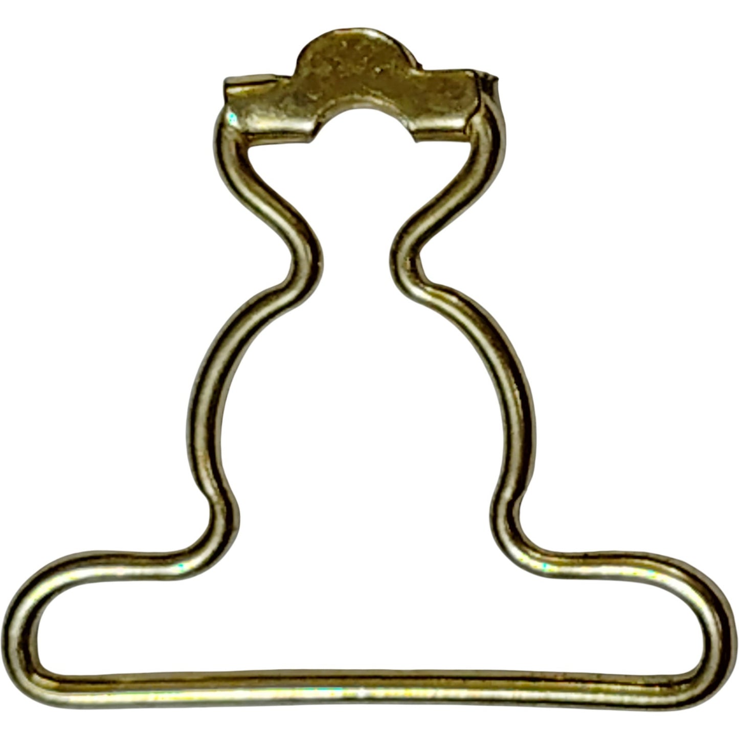 Lot of 4 – Brass Suspender Loops – 1-7/8"W × 1-3/4"H – Fits 1-3/4" Webbing