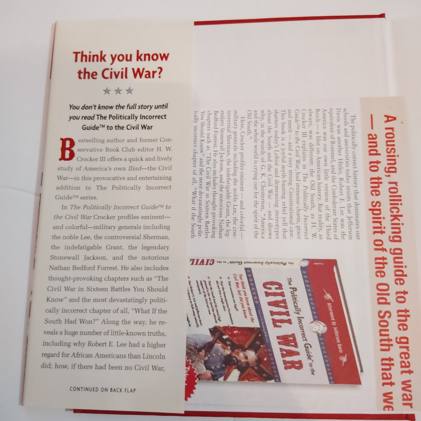 The Politically Incorrect Guide to the Civil War Hardcover Book Club Exclusive