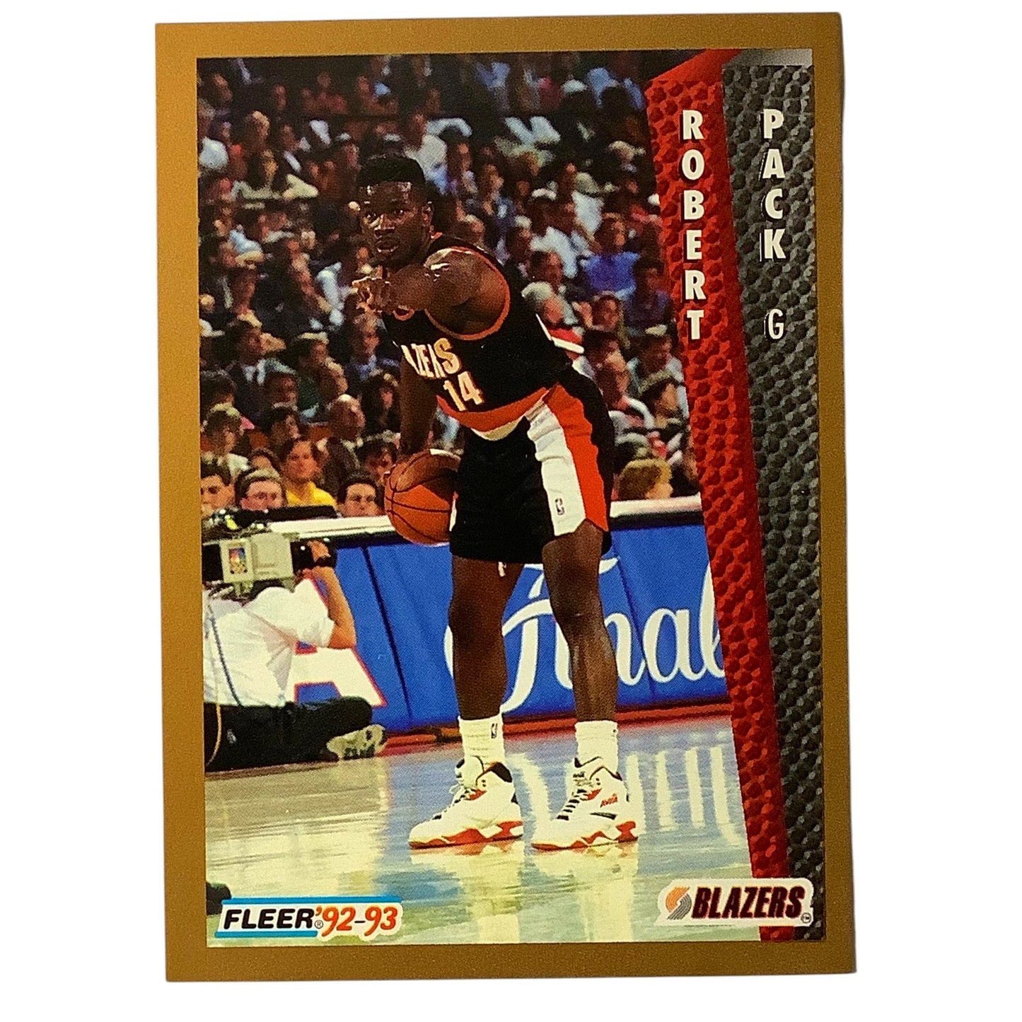 Robert Pack (G), Card #189, Portland Trail Blazers, 1992-93 Fleer NBA