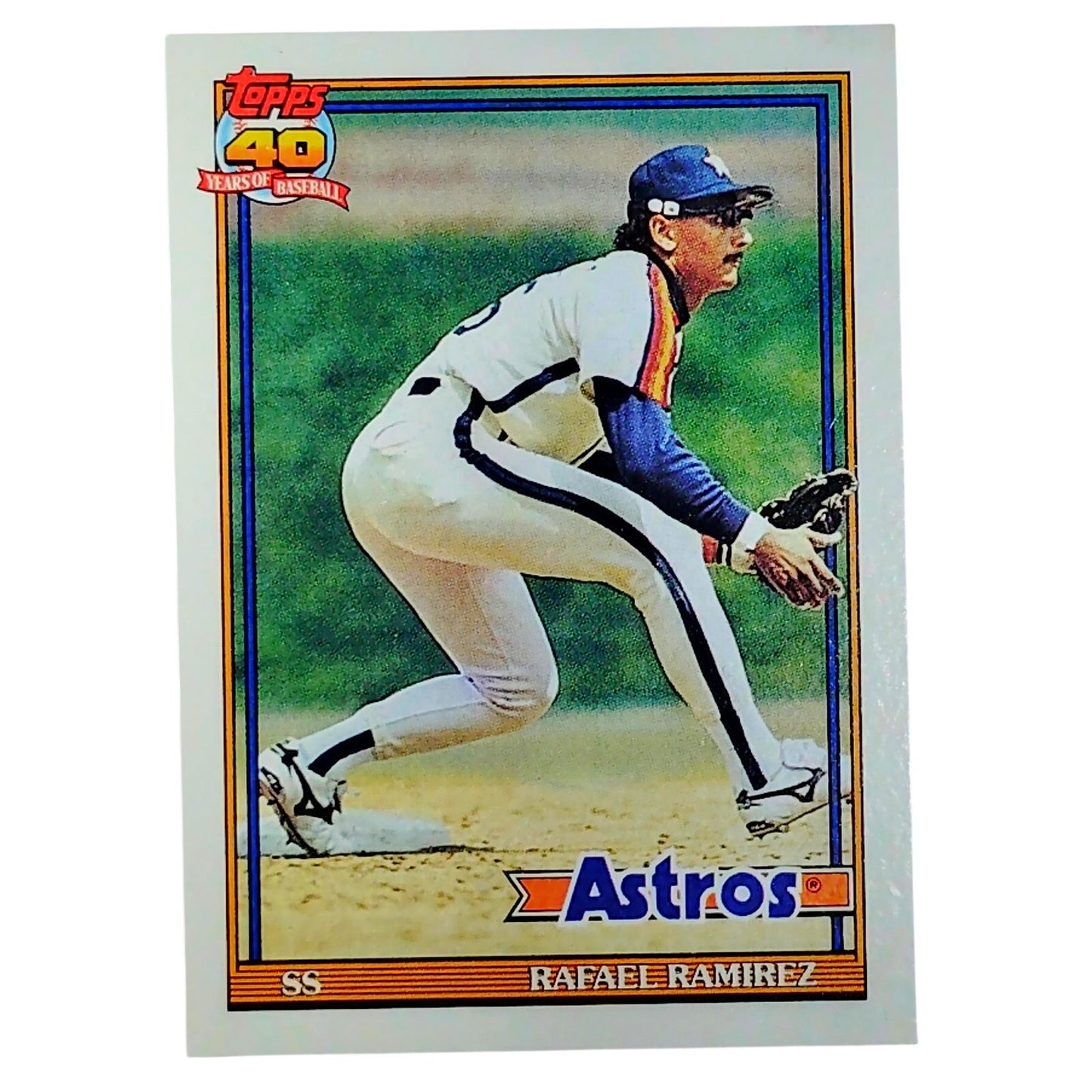1991 Topps Rafael Ramirez #423 Astros SS Veteran Defender Houston Fan Fave VG/EX