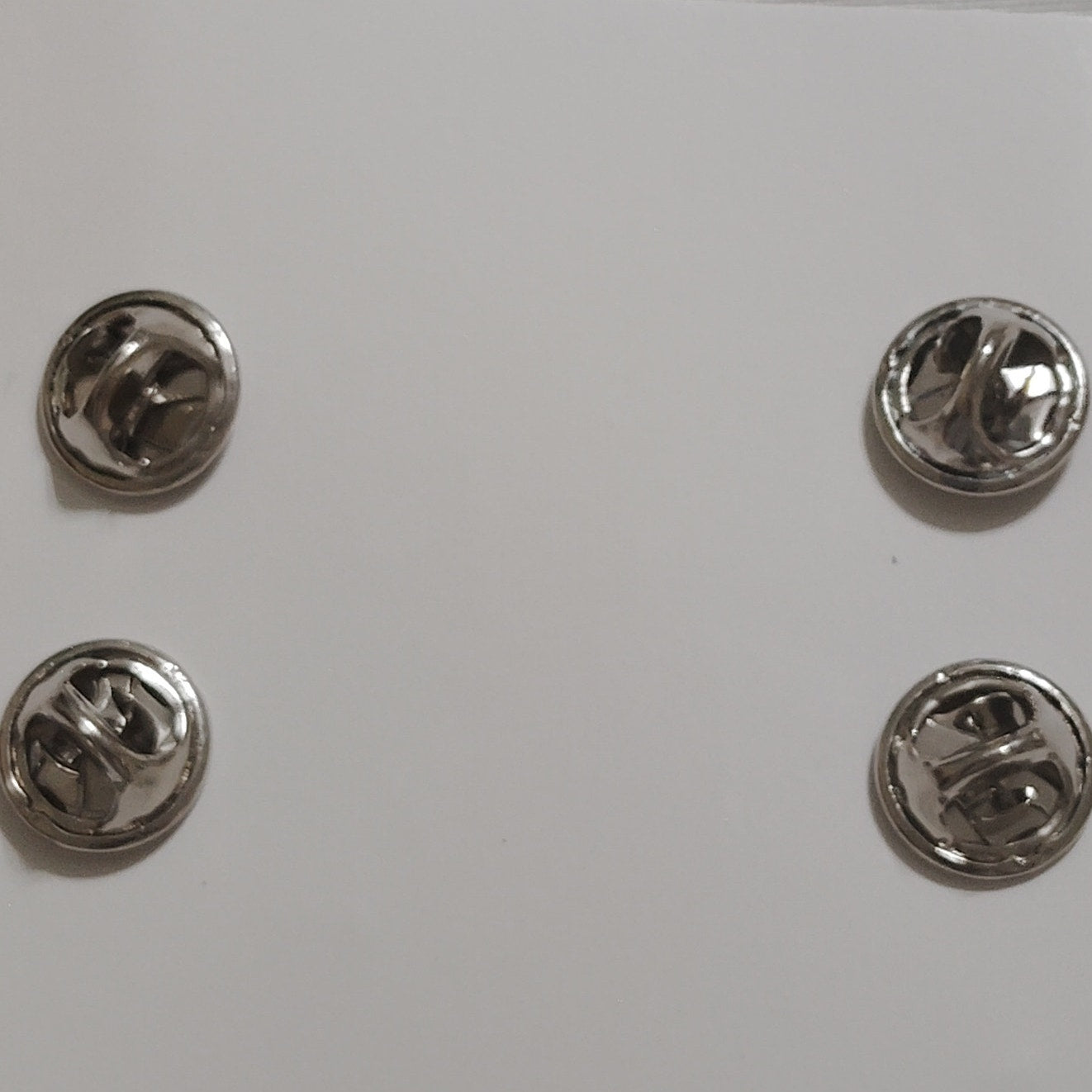 Silver‑Tone Lieutenant Rank Bars – Corrugated – 1‑1/8" × 3/8" Novelty Pin Set
