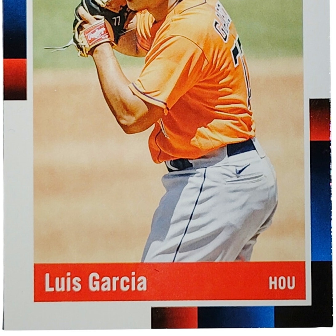 2022 Donruss Luis Garcia #260 Houston Astros Pitcher Action Shot - VG/EX