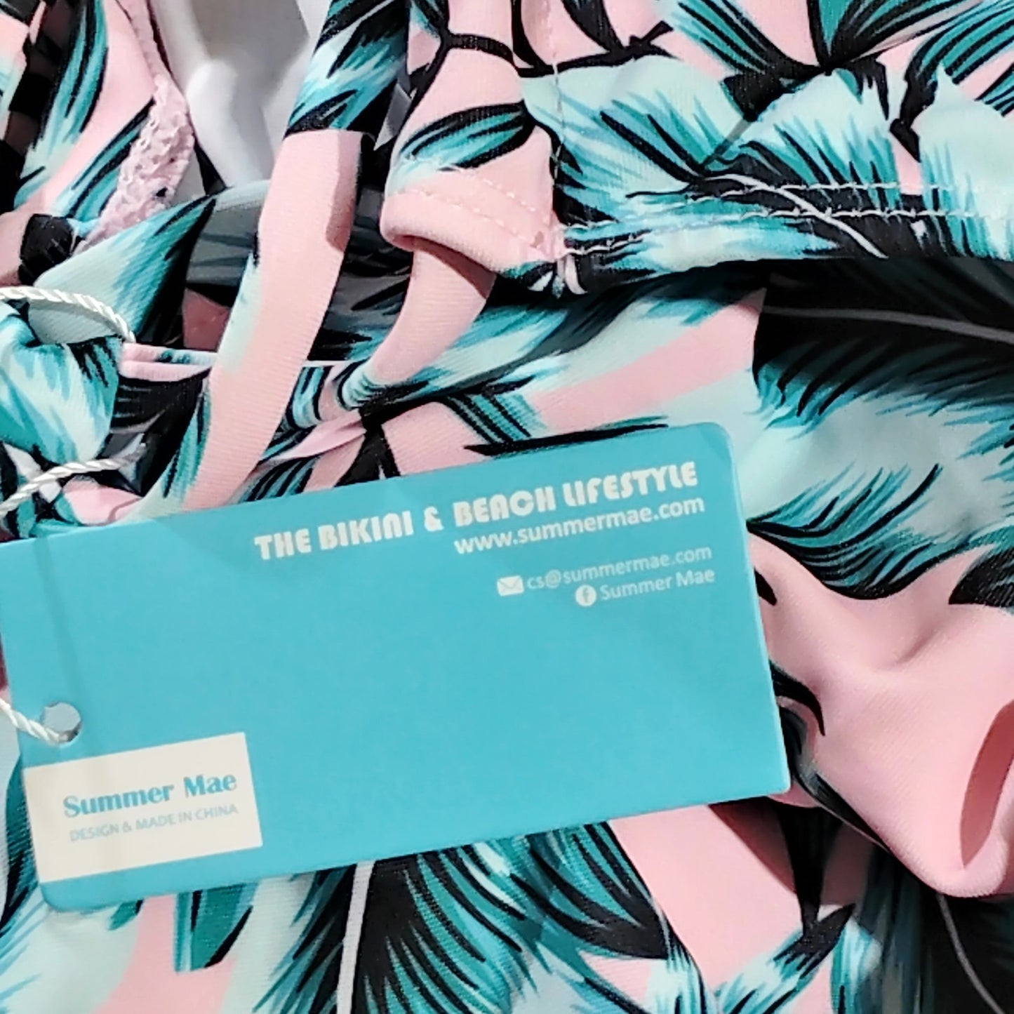 Summer Mae Women’s Modest Tankini Floral Swimsuit Dress– Small – NWT