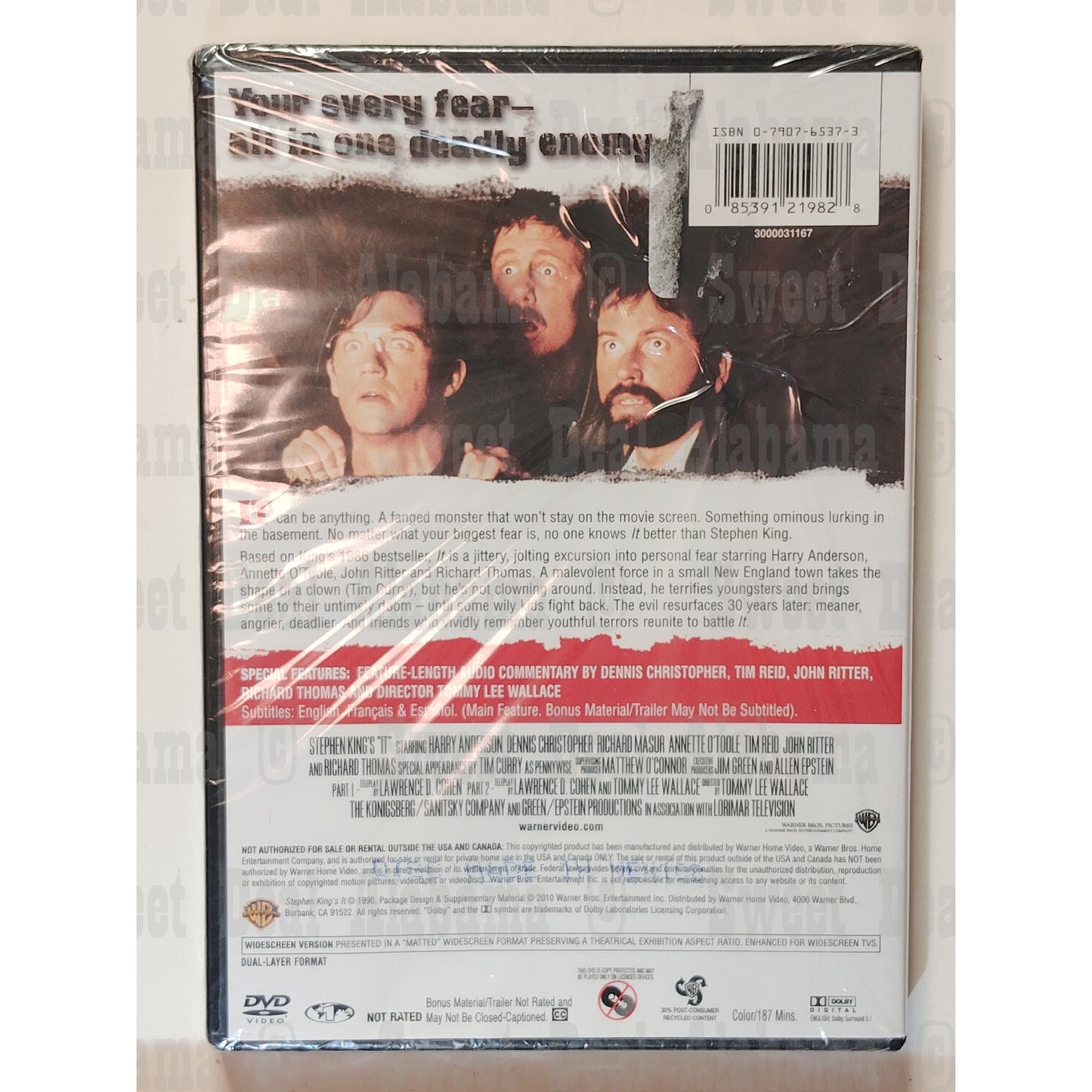 Stephen King's It (1990 DVD) 192 Minutes of Horror/Thriller Viewing