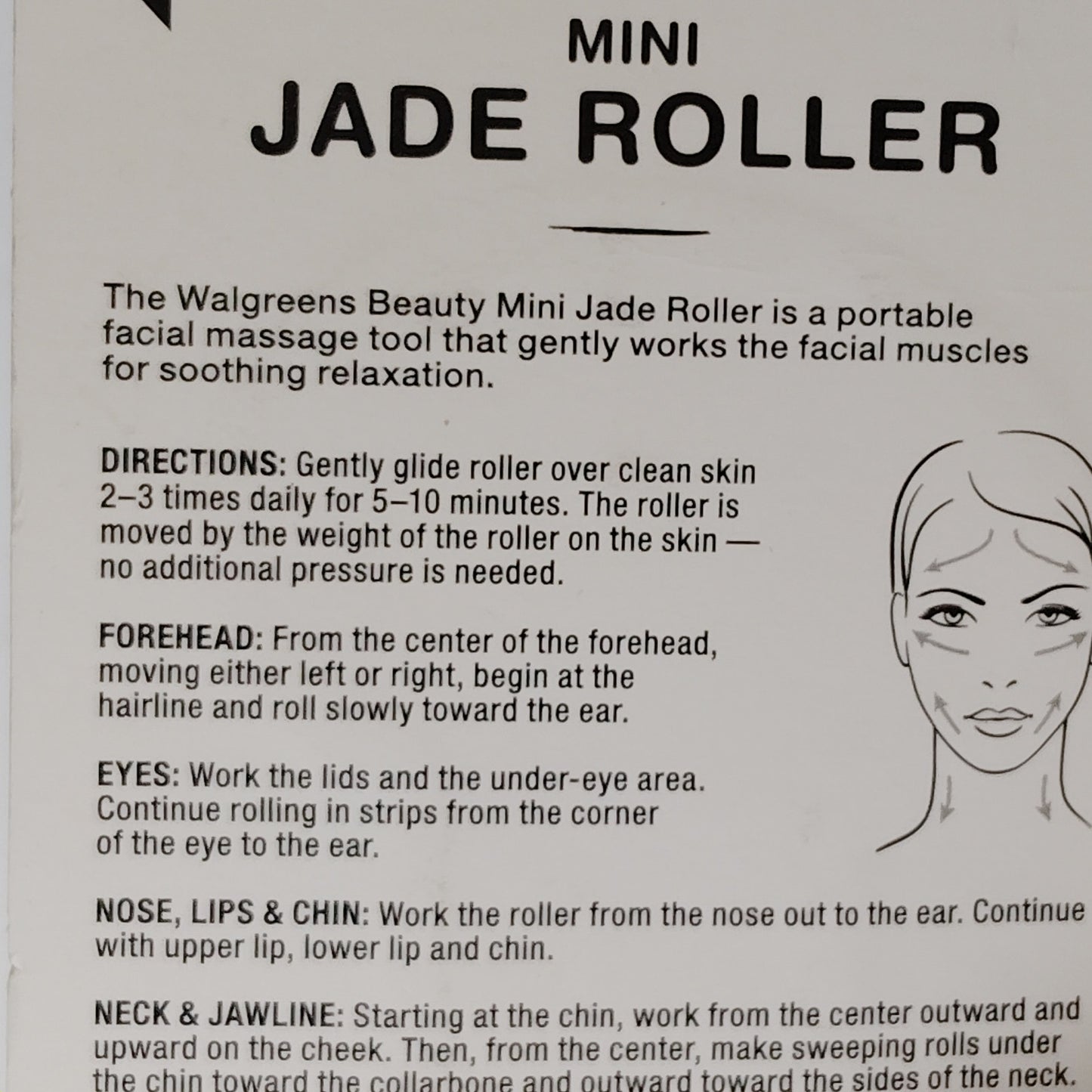 Mini Facial Massage Gua Sha Roller – Green Marbled Jade – Skincare Tool