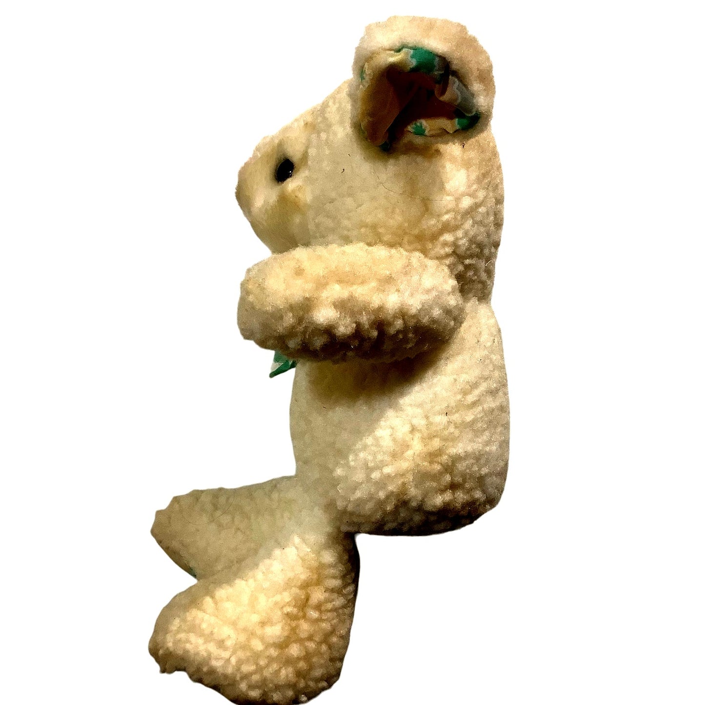 Carlmax Company LTD.,12" Sherpa Plush Lamb. Floral Ears, Feet & Bow Tie, 1980's
