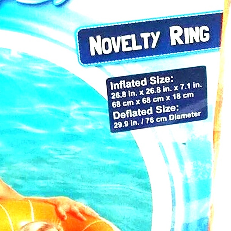 Bestway H2O GO! 30" Orange Slice Swim Ring – Ages 3–6 Kids Pool Float