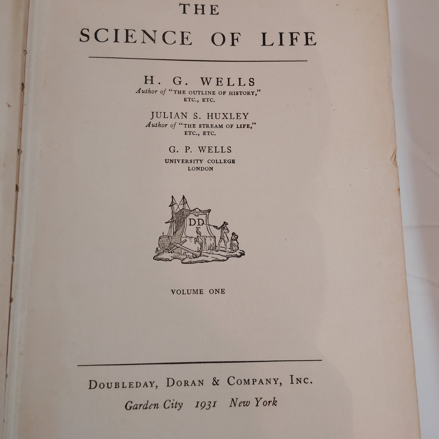 The Science of Life, Volumes I-IV - 1931 H.G. Wells First Edition Set