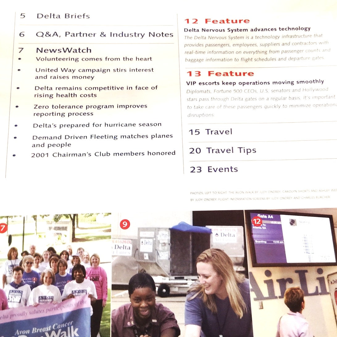 Delta News Digest - September 10, 2001 - Ergonomics At Work Magazine